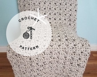 CROCHET PATTERN: Ventura Crochet Afghan. Crochet Blanket Patterns.