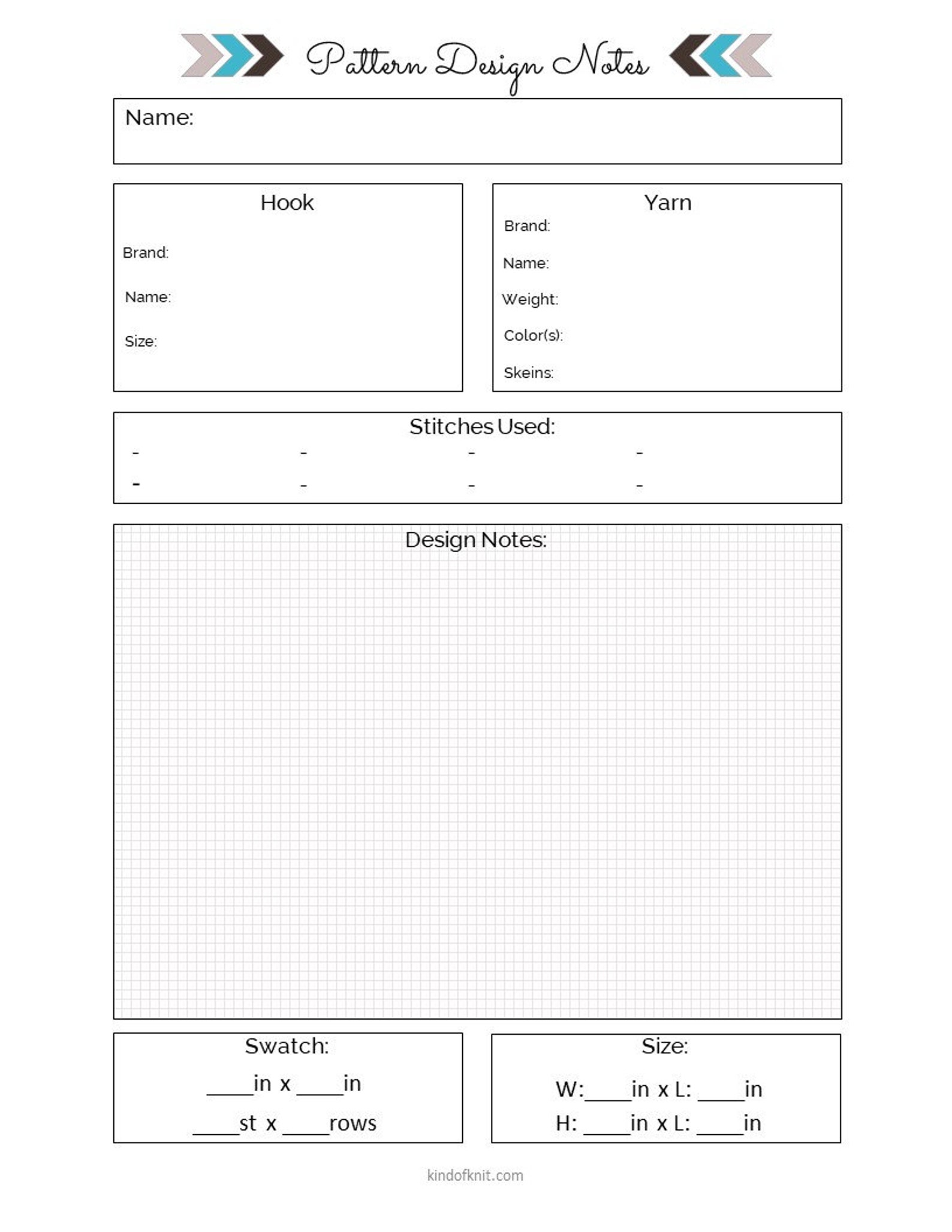 Crochet Zen: Journal Planner and Organizer. Printable PDF - Etsy