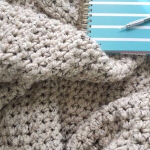 CROCHET PATTERN: Morro Bay Crochet Blanket Pattern. Thick Crochet Afghan Patterns. image 4