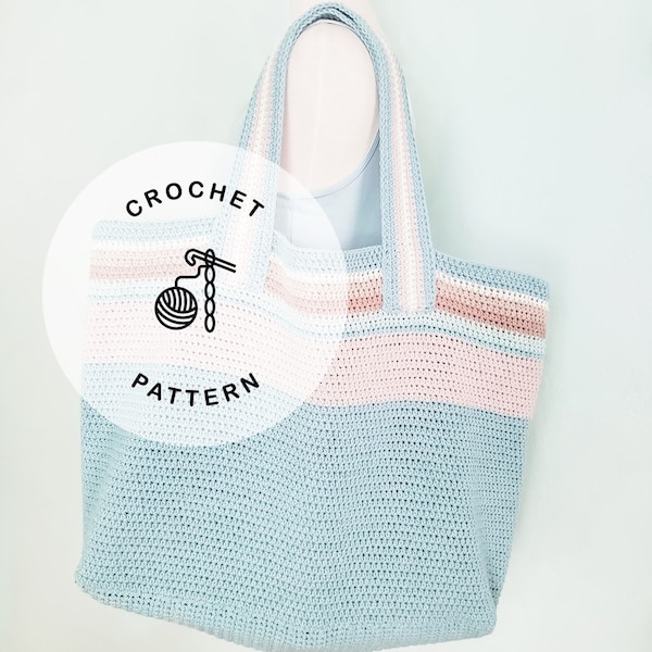 CROCHET PATTERN: Cambria Dream Beach Bag. Crochet Summer Beach Tote.