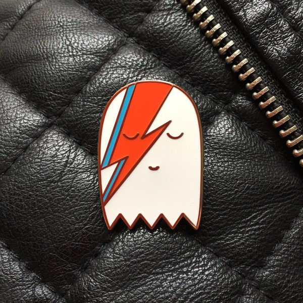 David Bowie Ghost Enamel Pin
