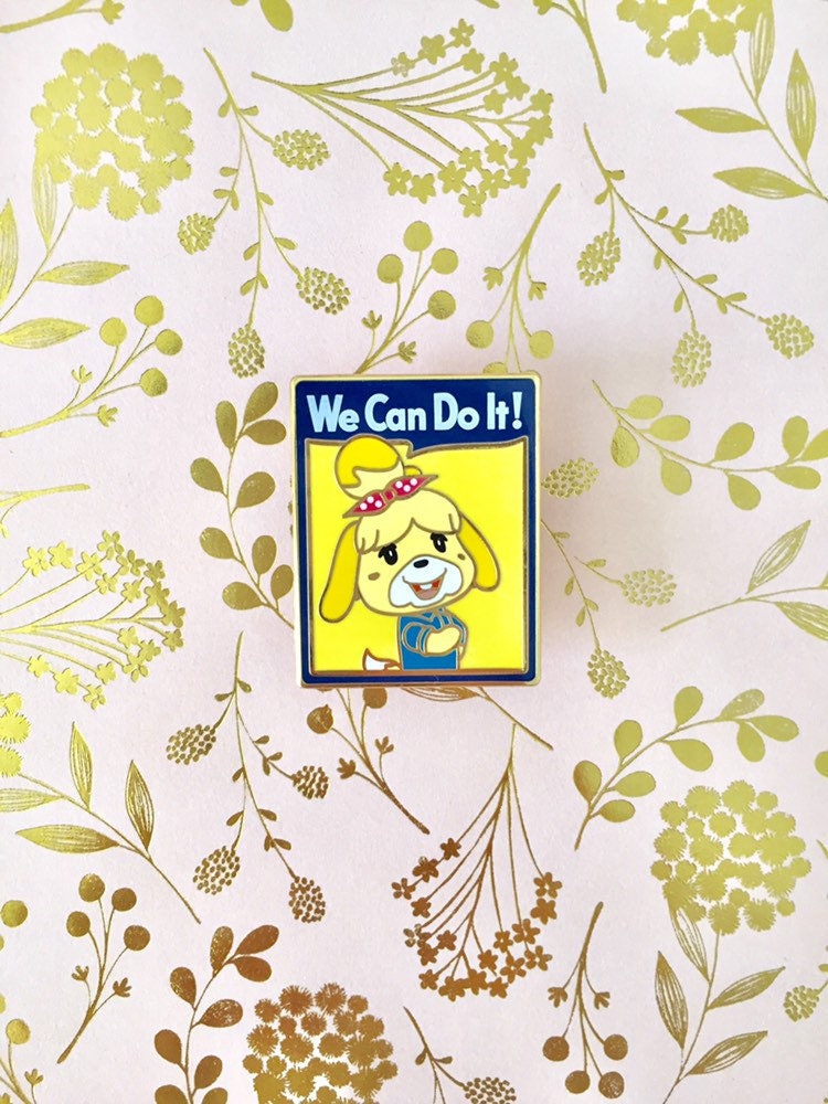Isabelle the Riveter Hard Enamel Pin