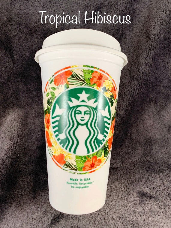 BLANK Ring Hot or Cold Cup ~ Choose Your Pattern Vinyl ~ No Wording ~ Starbucks  Cup ~ Hibiscus - Etsy