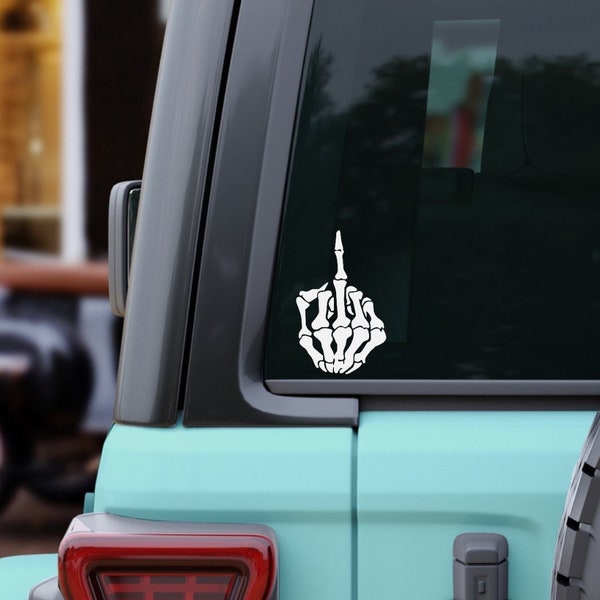 Middle Finger Decal Stickers - Etsy
