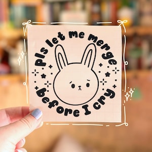 Please Let Me Merge Before I Start Crying Bumper Sticker / Merge Sticker / Let Me Merge Decal / Funny Bumper Sticker / Cute Car Sticker /