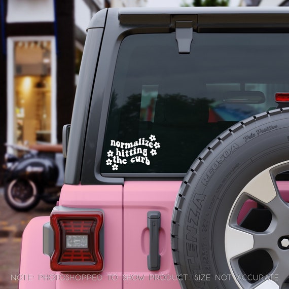 Buy Normalize Hitting the Curb Decal Funny Bumper Sticker