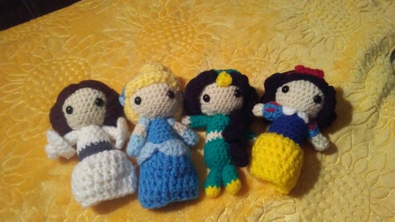 crochet disney princess dolls