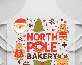 North Pole bakery SVG cutting files, Christmas clipart, Christmas baking, Silhouette, Cricut, PNG files, digital downloads, t-shirt designs