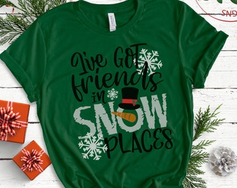 I've got friends in snow places Svg, Christmas Svg Designs, Christmas Cut Files, Cricut Cut Files, PNG files, Silhouette files