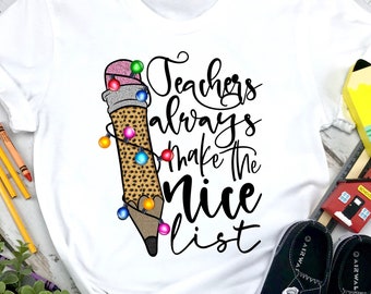 Lärare jul PNG-fil, sublimeringsdesigner, t-shirtdesigner, skola PNG, jul PNG, jul-t-shirt, lärar-t-shirt, lärare png