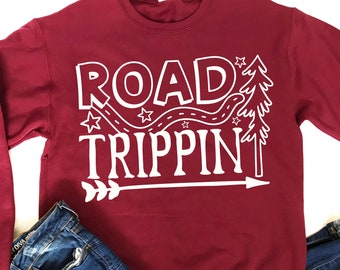 Road Trippin | Roadtrips svg, dxf, fcm, eps und png. Camping Svg, Urlaub SVG, Sofortiger Download