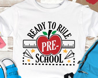 Back to school svg, Pre-school svg, Pre-school t-shirts, school SVG, teacher SVG, Back to school PNG, Back to school t-shirts, School png