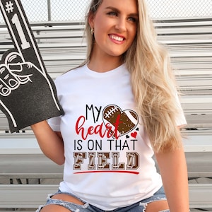 My heart is on that field SVG Cutting File, Football mom svg, silhouette svg, cricut svg, Football svg, t-shirt designs, digital downloads