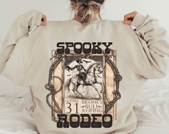 Fichier PNG de rodéo effrayant | conceptions de sublimation | Rodéo | Halloween | Automne | téléchargements numériques | Dessins imprimables | Halloween cliparts