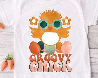 Groovy Chick png, Sublimation design, Easter PNG, PNG files, Easter clipart, Easter t-shirts, t-shirt designs, sublimation designs