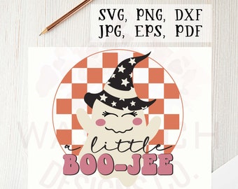 A little BOO-JEE Halloween SVG cutting file, Silhouette, Cricut, Halloween svg, Halloween png, png files, Halloween clipart, Boujee svg