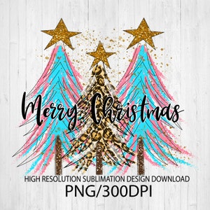 Painted Christmas trees png, Sublimation design, Sublimation design download, DTG printing,Christmas t-shirts, Christmas PNG, Christmas Tree