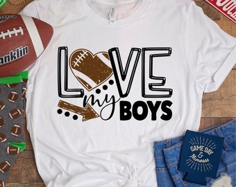 Love My Boys Svg Etsy