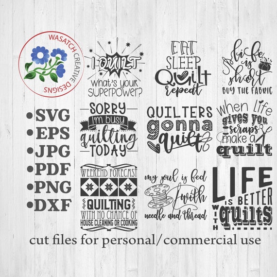 Download Quilters Svg Bundle Quilting Svg Cut File Sewing Png Etsy
