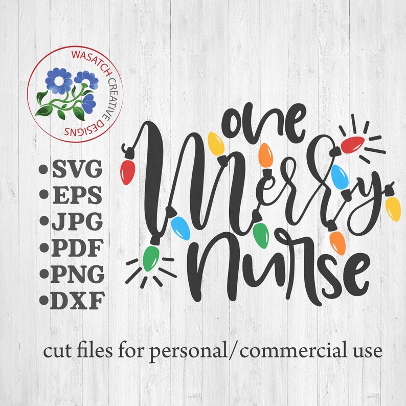 Download One Merry Nurse Svg Christmas Svg Christmas Svg Designs | Etsy