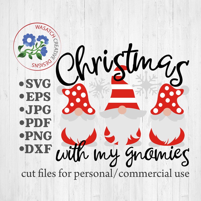 Download Christmas with my gnomies SVG cutting fileChristmas SVG | Etsy