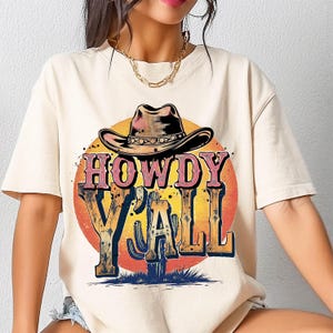 Hola a todos, archivo PNG / Diseño de sublimación / PNG transparente / descargas digitales / País / Granja / Vaquero PNG / Vaquera / diseños de camisetas