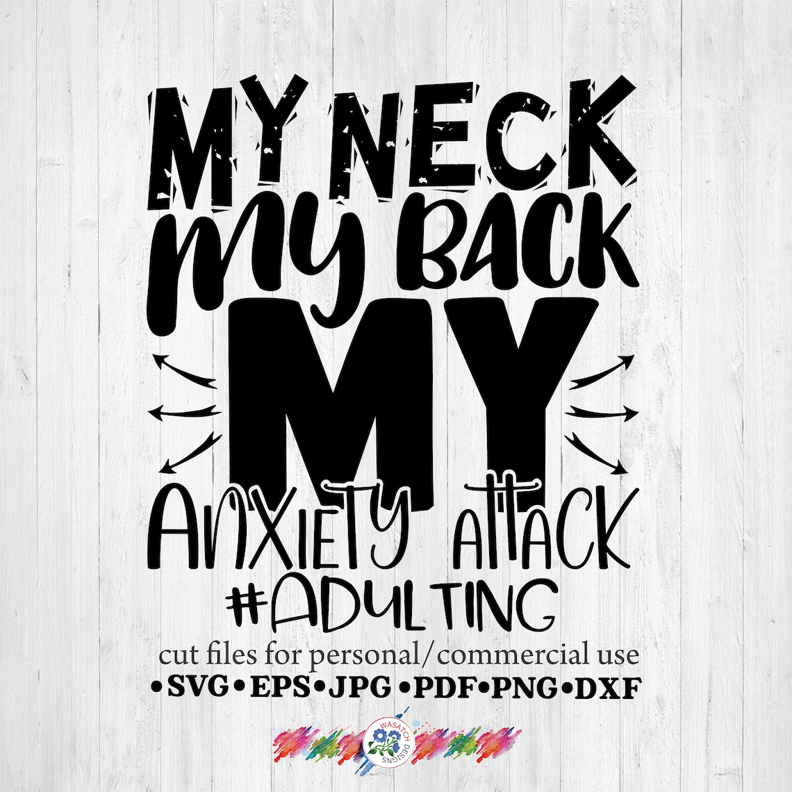 My Neck My Back SVG SVG Files Cricut Filessilhouette Etsy