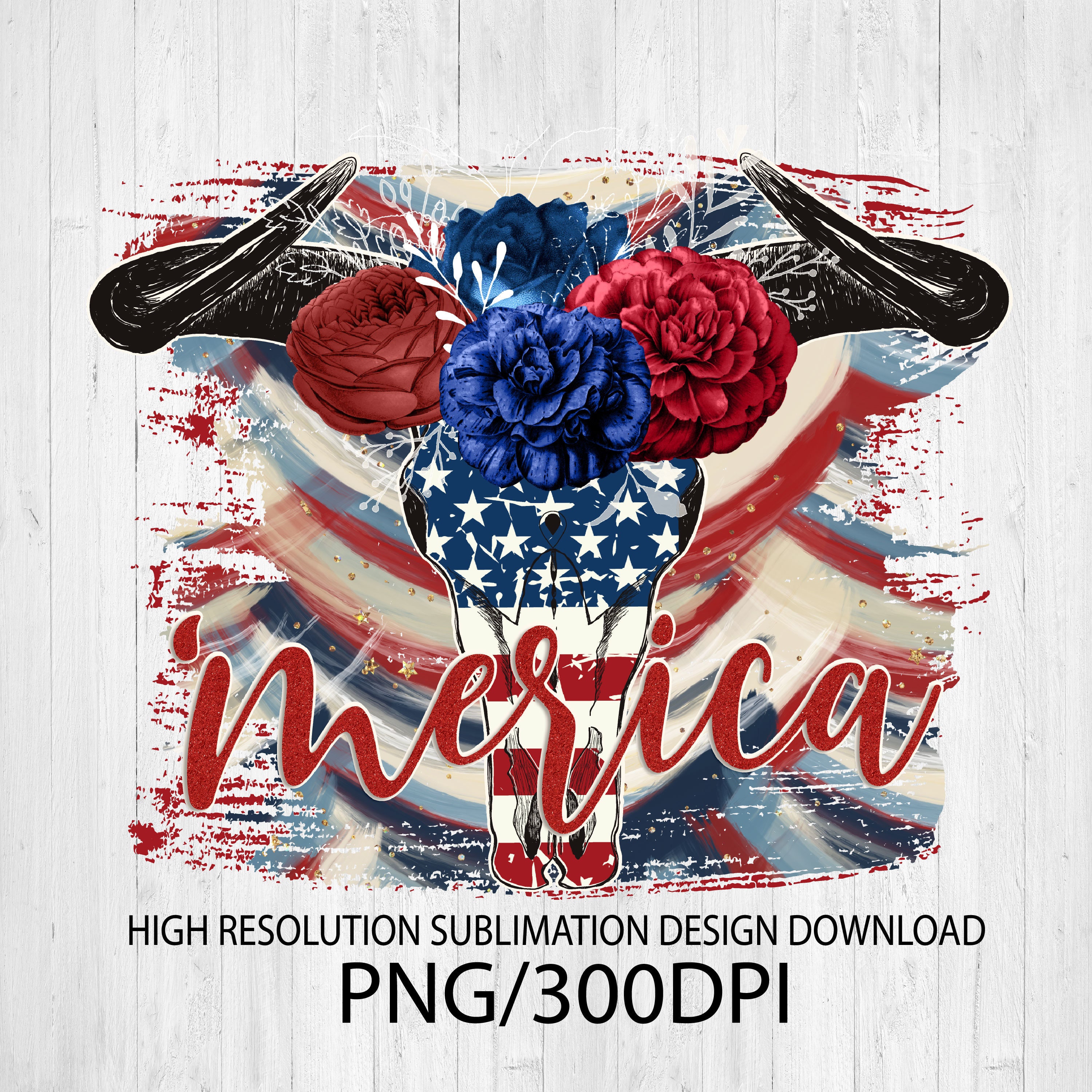Merica PNG for sublimation printable DTG printing - Sublimation desig…