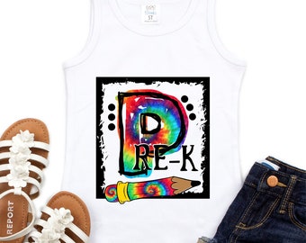 Pre-K PNG file for sublimation printing DTG printing - Sublimation design download - T-shirt design - School PNG - Pre-K t-shirts