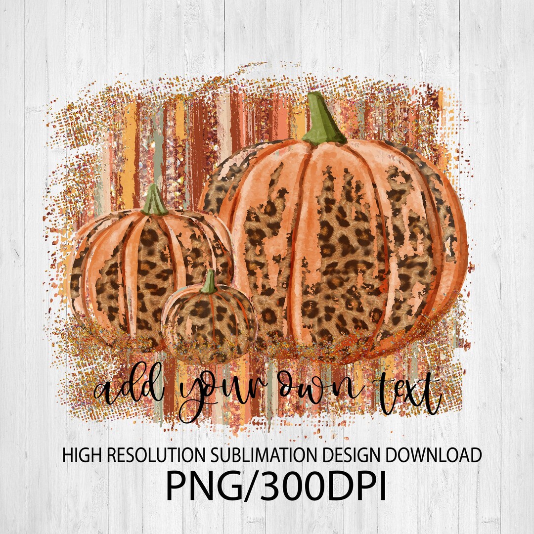 Fall Pumpkin Background PNG File for Sublimation Printing DTG Printing