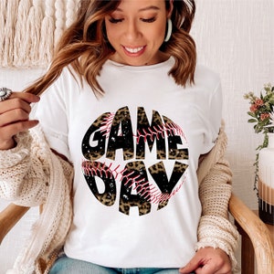 Game Day Baseball or Softball Sublimation design, PNG files, t-shirt design, Baseball mom, Baseball png, Baseball t-shirts, Softball mom png