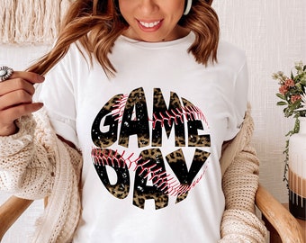 Game Day Baseball or Softball Sublimation design, PNG files, t-shirt design, Baseball mom, Baseball png, Baseball t-shirts, Softball mom png