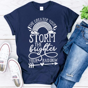 The greater your storm SVG Cutting file,  DXF eps and png Files for Cameo or Cricut, rainbow SVG, digital downloads, Inspirational svg