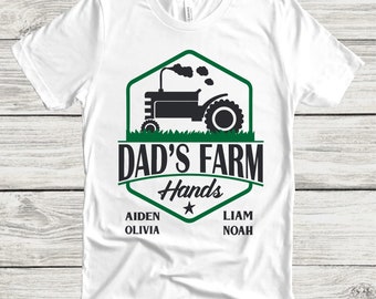 Diseño SVG para camiseta del Día del Padre: Ayudantes de la Granja de Papá (Descarga digital)