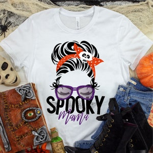 Spooky Mama PNG file for sublimation printing DTG printing - Sublimation design download - T-shirt design sublimation design - Halloween PNG