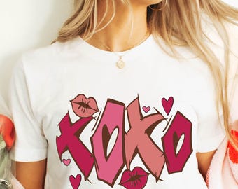XOXO Valentines Day SVG cutting file | Silhouette | Cricut | png files | sublimation design | Love | Valentine's Day | digital download