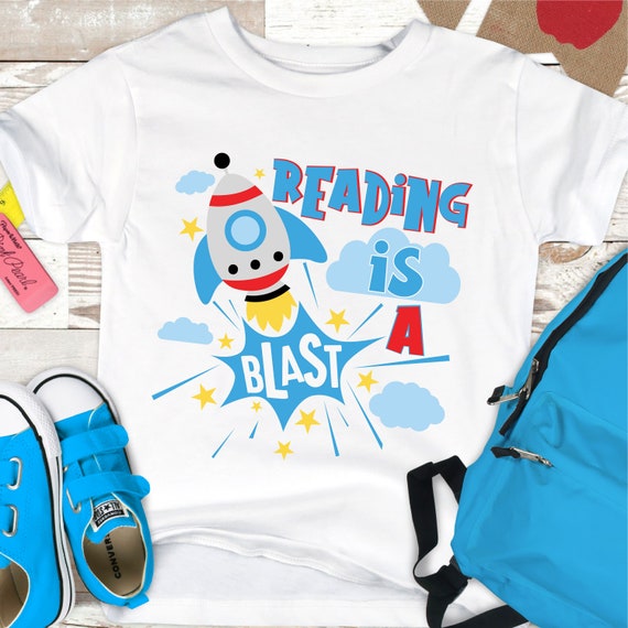 Kids Reading T-shirt Bundle SVG Cutting File, Reading Svg