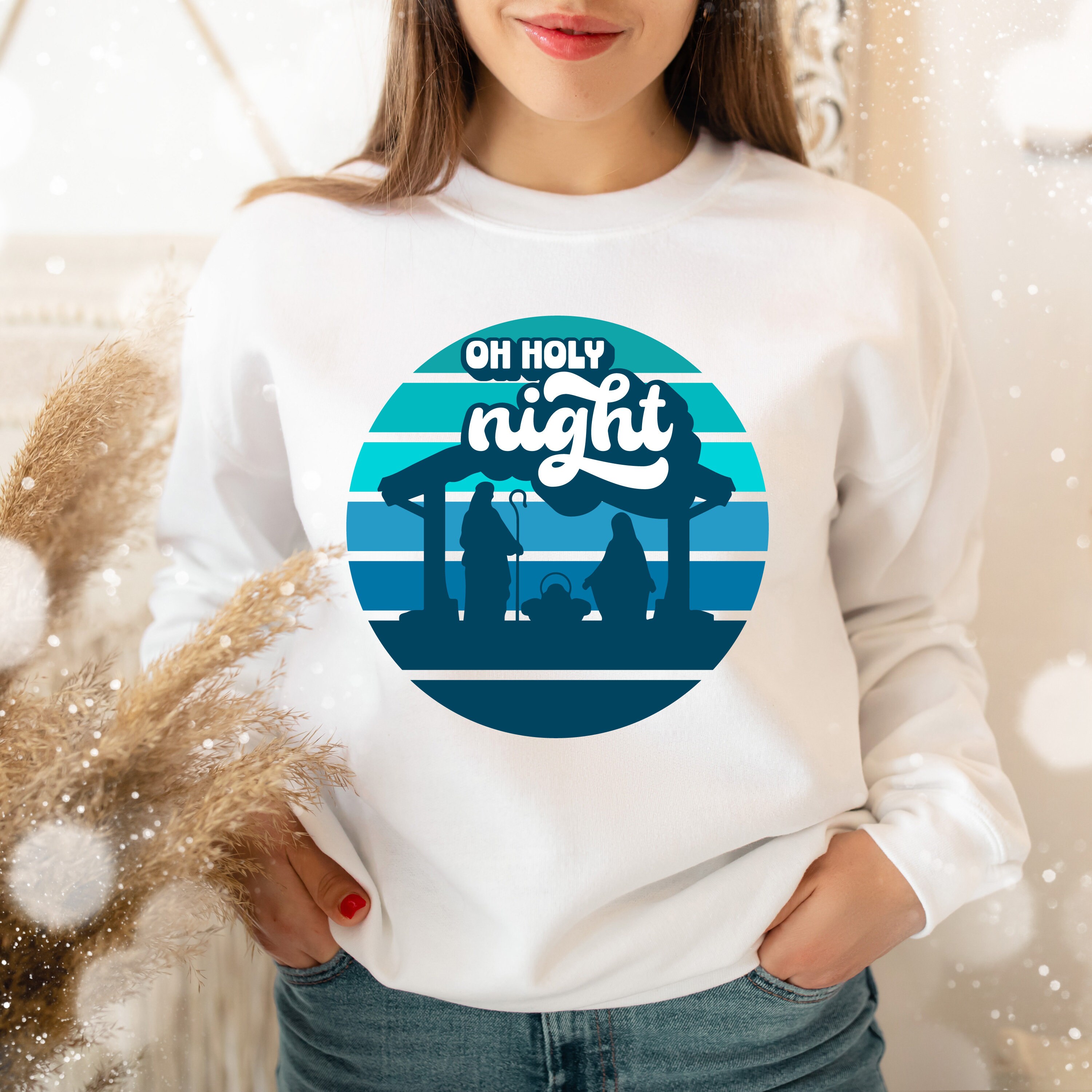Oh Holy Night SVG Christmas SVG Silhouette Files Cricut - Etsy