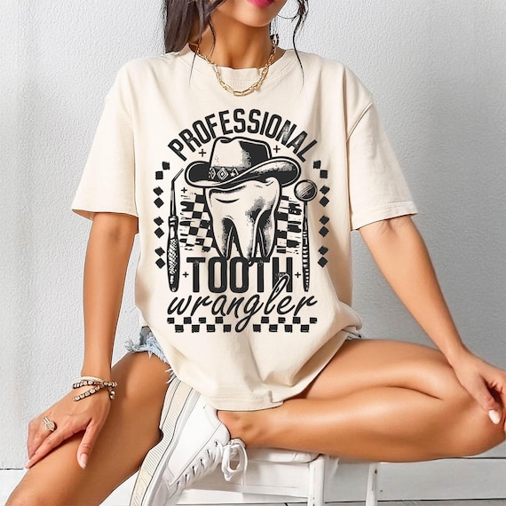 Professional tooth wrangler PNG, Dentist Png, Dental Sublimation Design, Clipart, Tooth Png, digital download, t-shirt design, DTG, DTF