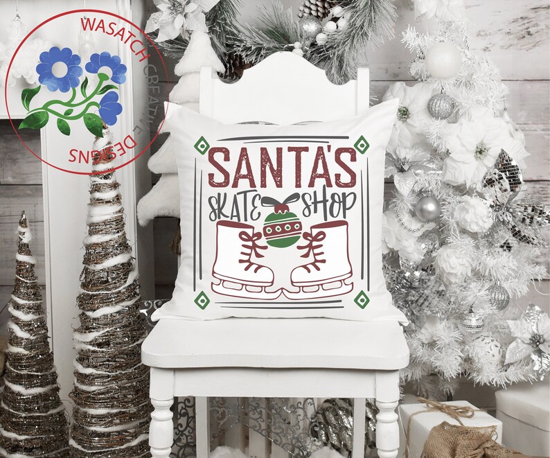 Download Christmas SVG Santa's Skate Shop SVG DXF Eps Png Jpg | Etsy
