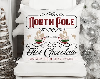 Christmas SVG - North Pole Hot Chocolate - SVG DXF Eps Png Jpg Fichier numérique pour usage commercial et personnel - Décor de Noel
