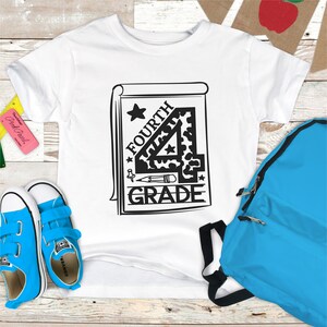 Fourth grade SVG cutting file, Back to school, Fourth grade svg, school svg, teacher svg, school t-shirts, 4th grade PNG, 4th grade SVG