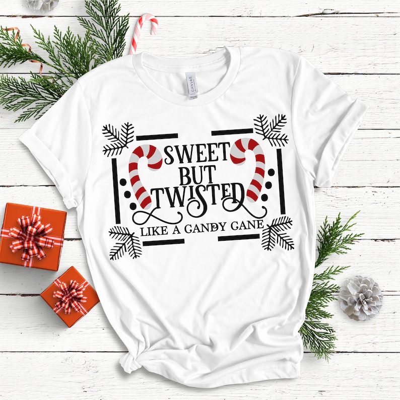 Download Sweet but twisted SVG Christmas svg SVG DXF Eps Png Jpg | Etsy