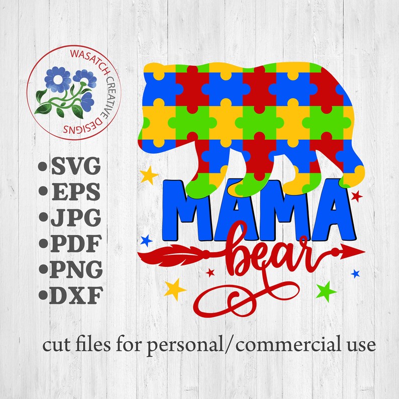 Free Free Mama Bear Autism Svg 880 SVG PNG EPS DXF File