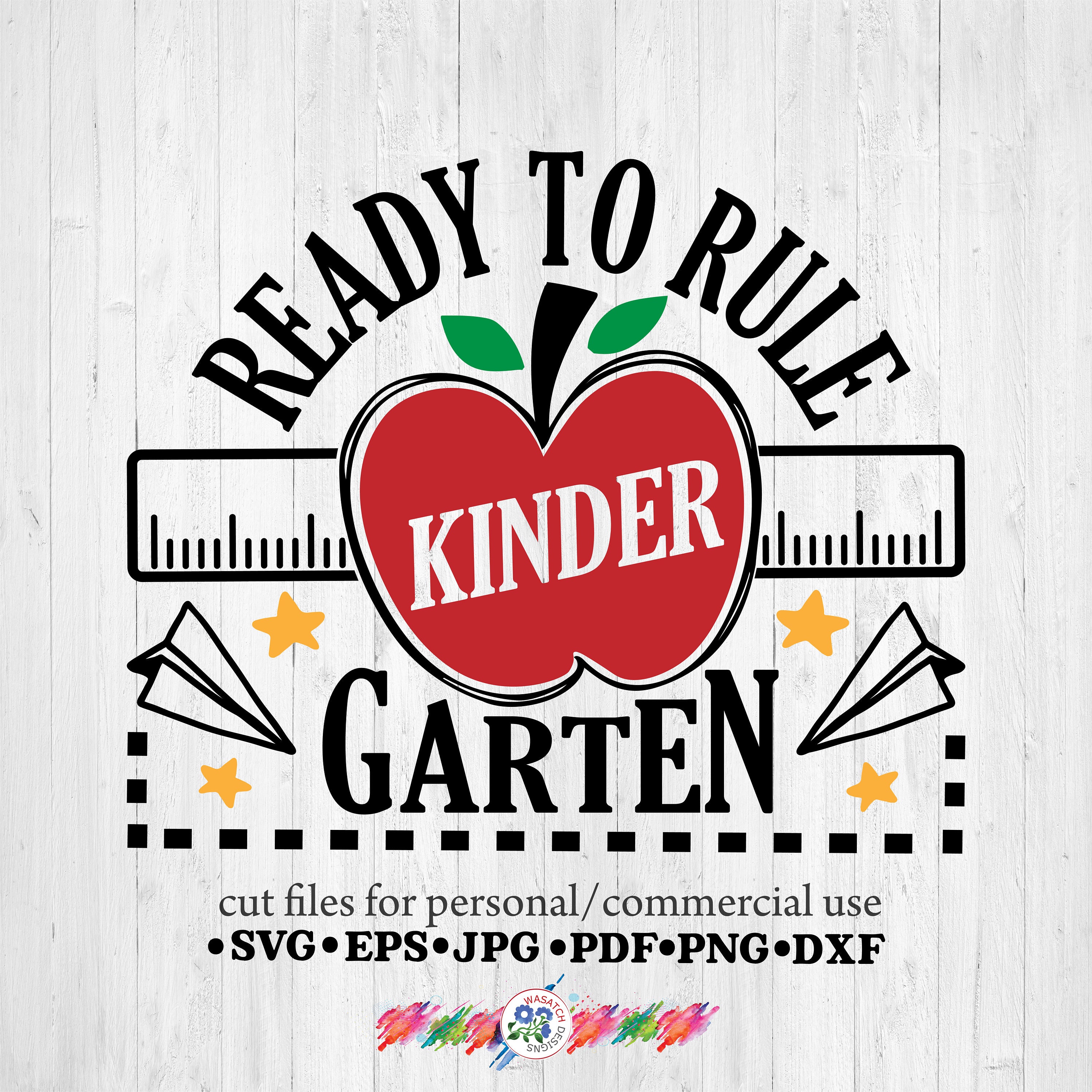 Back to School Svg Kindergarten Svg Kindergarten T-shirts | Etsy