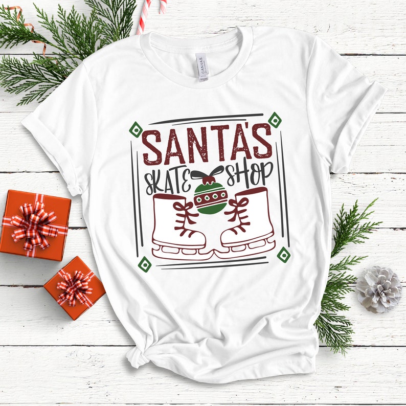 Download Christmas SVG Santa's Skate Shop SVG DXF Eps Png Jpg | Etsy