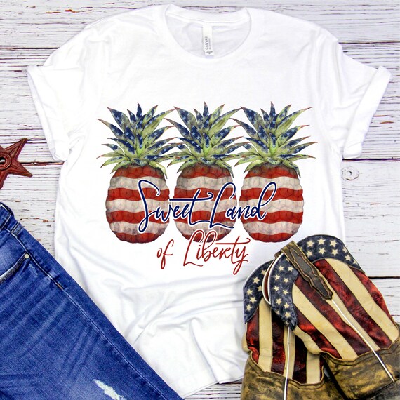 Pineapple United States Flag T Shirt Pineapple United States Flag T Shirt