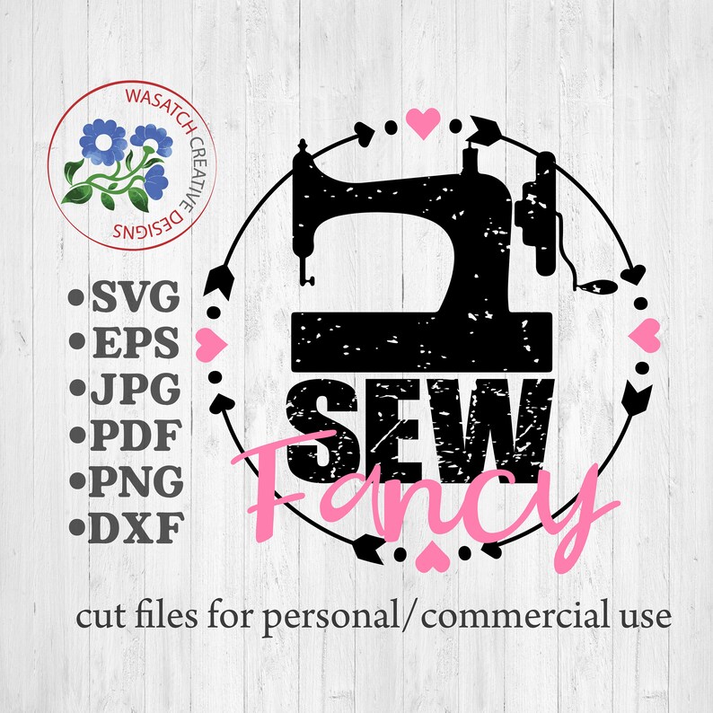Sew Fancy Sewing Sew Quilting Craft Quote Digital Files Svg Etsy