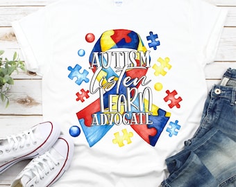 Autism Awareness PNG file for sublimation printing DTG printing - Sublimation design download - T-shirt design sublimation design - Autism