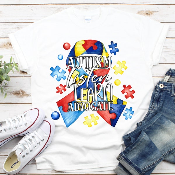 Autism Awareness PNG file for sublimation printing DTG printing - Sublimation design download - T-shirt design sublimation design - Autism